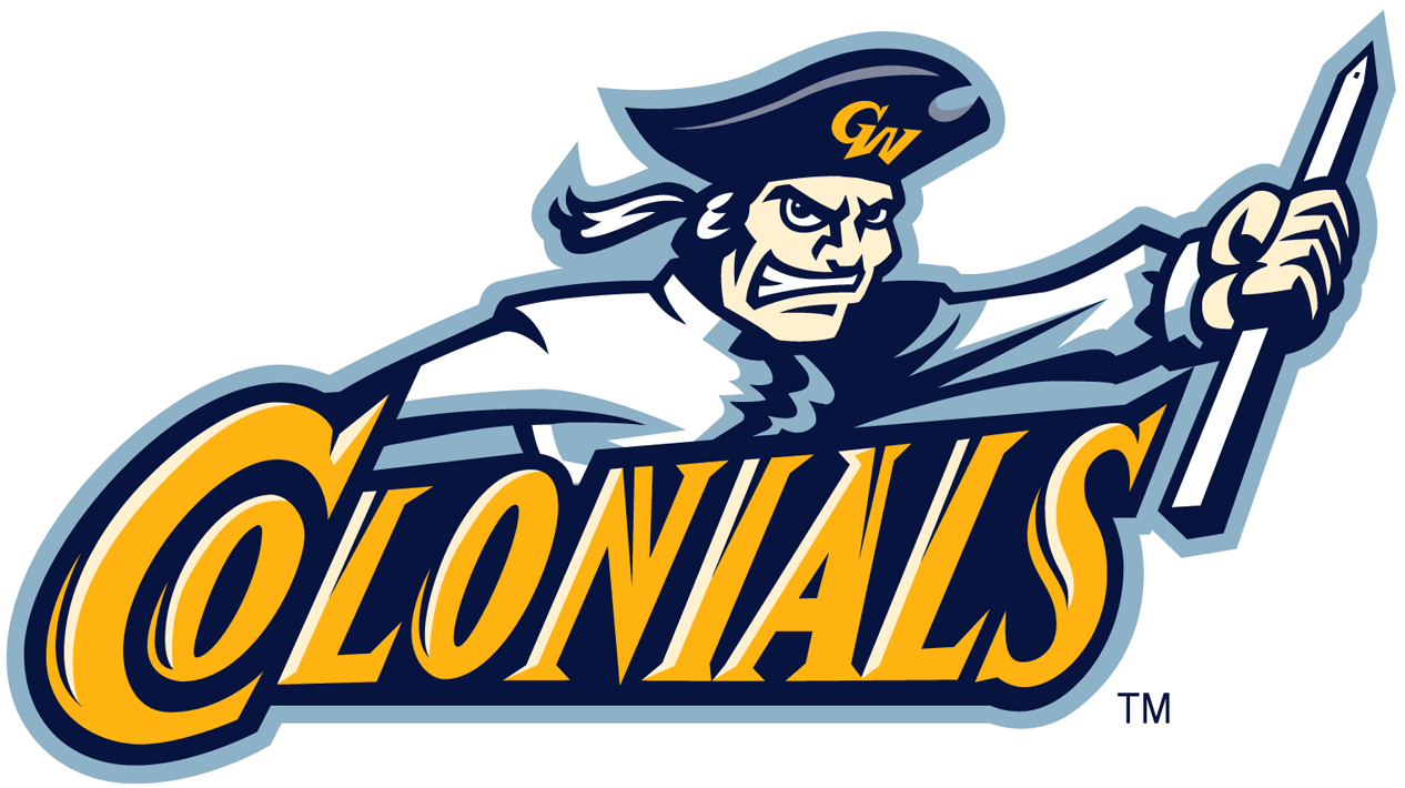 George Washington Colonials 1997-2008 Alternate Logo v3 diy DTF decal sticker